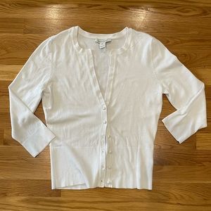White House Black Market White Women’s Cardigan Sweater
